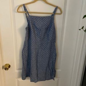 Blue and white Polka Dot Dress